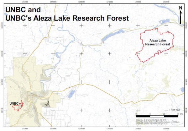 UNBC to Aleza Lake Research Forest